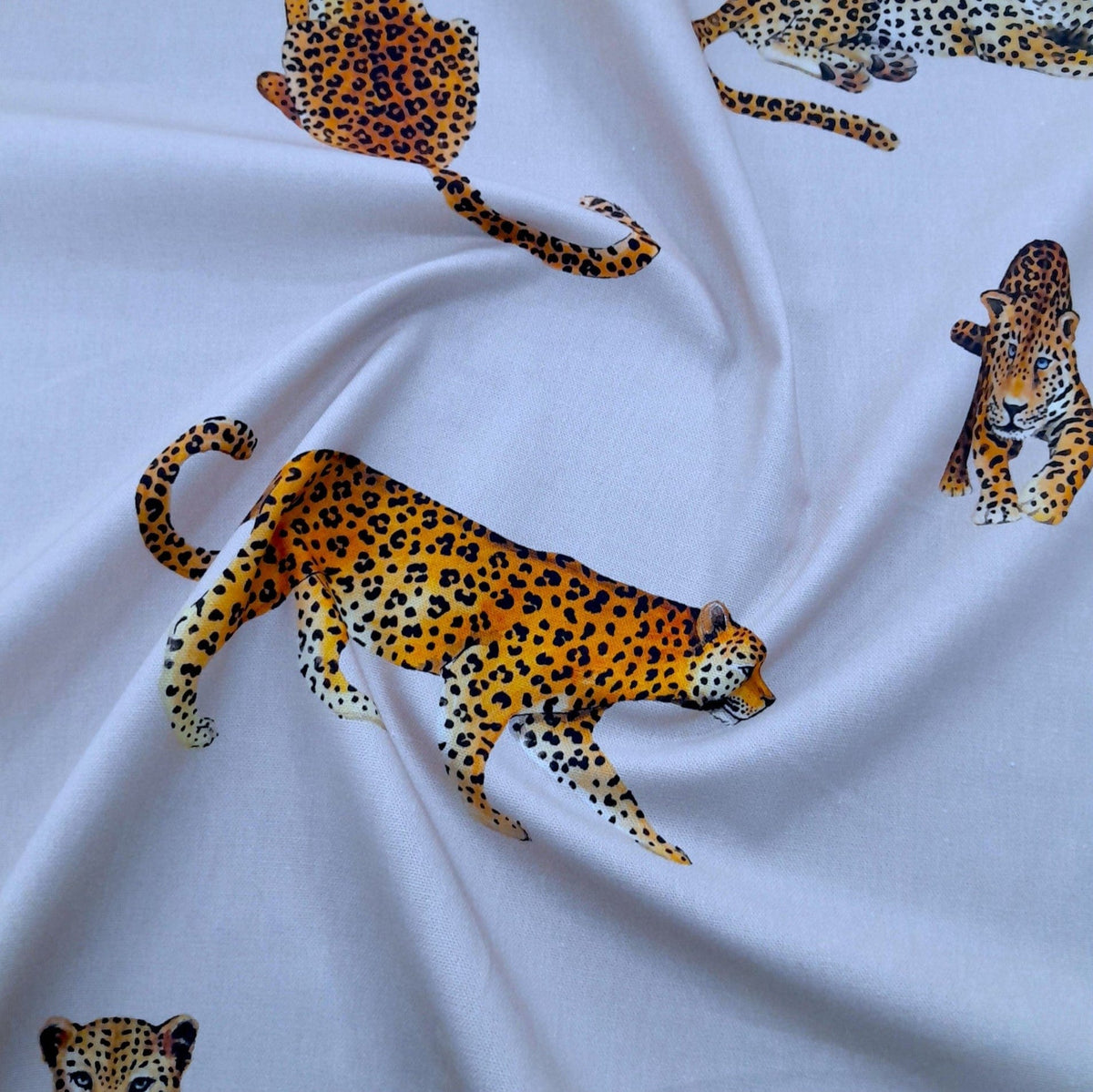 Sugar Textiles Printed Fabric 100% Cotton Printed Fabric Leopard 140cm