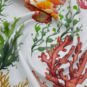 Sugar Textiles PRINTED FABRIC Fabric Printed Coral / Seaweed 140 cm