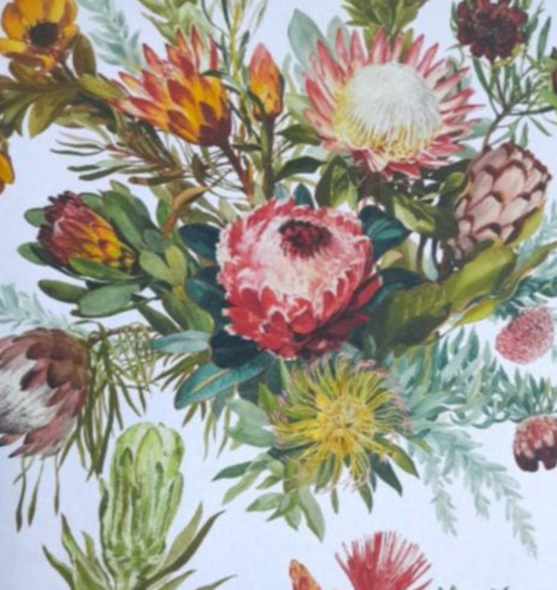Sugar Textiles PRINTED FABRIC Printed Cotton Fynbos White 140 cm (7996740632665)