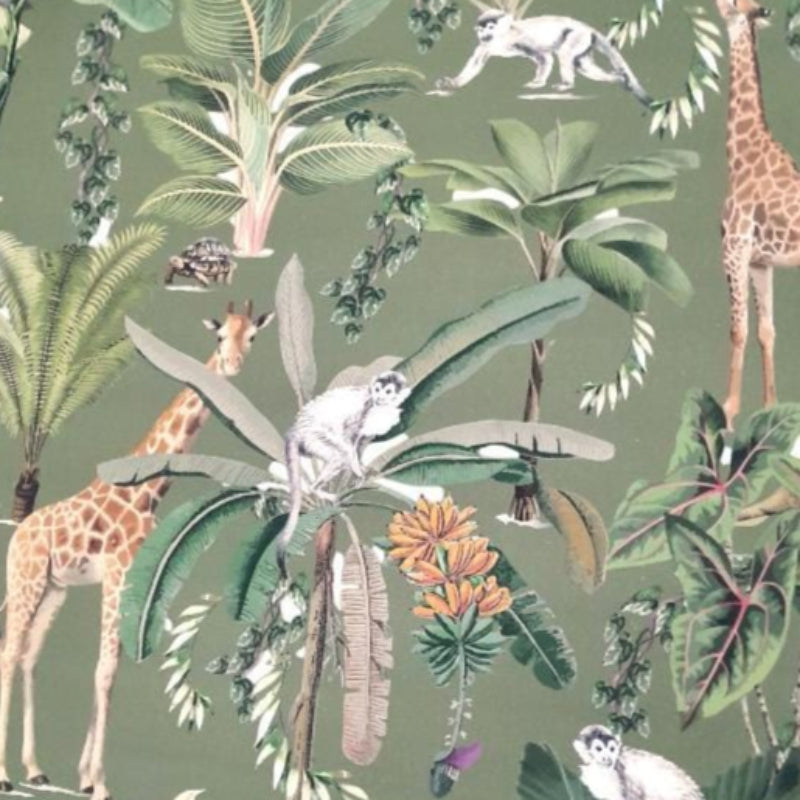 Sugar Textiles PRINTED FABRIC Printed Cotton Zambezi Green 140 cm (7809444249689)