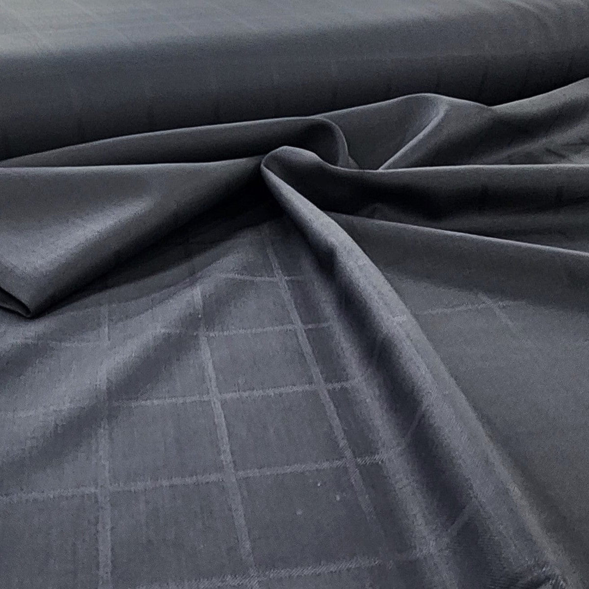 SUITING Dress Fabrics Check Suiting Fabric Dark Navy 150cm (7498229547097)