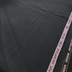 SUITING Dress Fabrics Pinstripe Suiting Fabric Black 150cm (7498229514329)