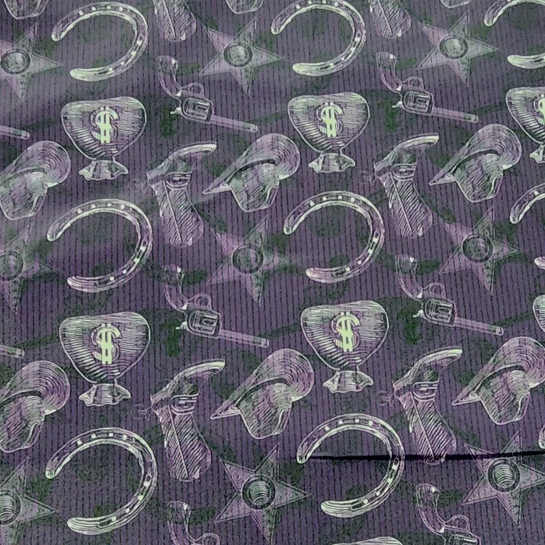 SUITING Dress Fabrics Silky Satin Suit Lining Purple Cowboys Fabric 150cm (7483780792409)