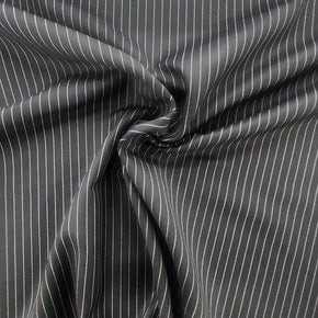 SUITING Suits Black Stripe Suiting Fabric 150 cm (7668433682521)