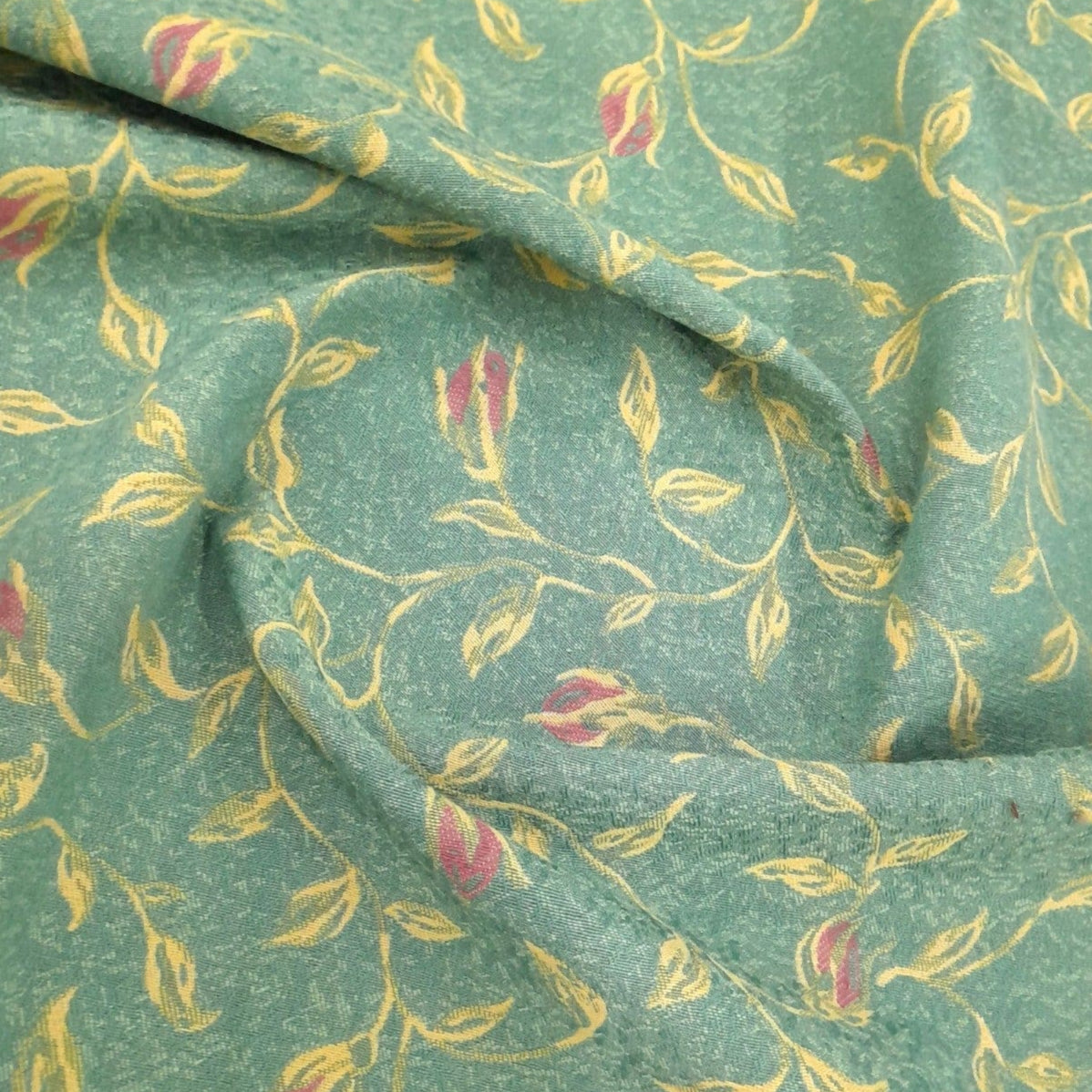 Sullies Upholstery Fabric Upholstery Barcelona Tapestry Fabric Floral 2 Duck Egg 140 cm