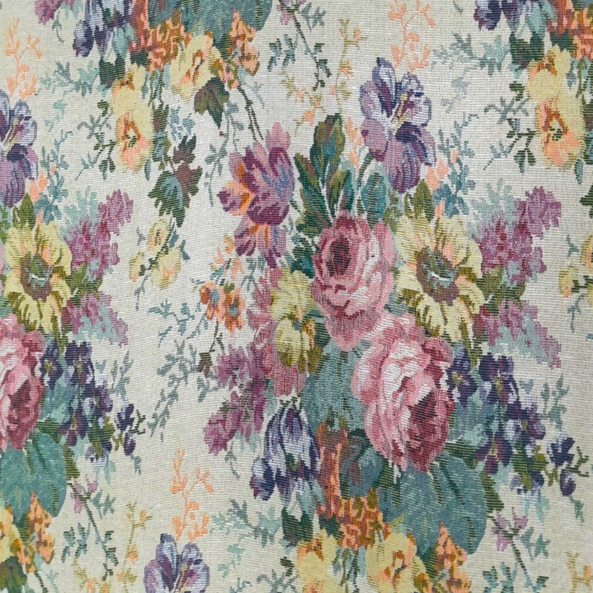 Sullies Upholstery Fabric Upholstery Barcelona Tapestry Fabric Floral 5 Purple 140 cm (7911738703961)