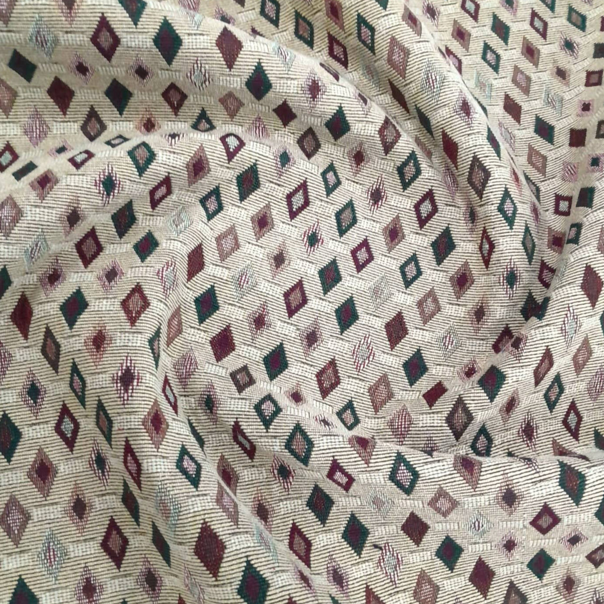 Sullies Upholstery Fabrics Upholstery Barcelona Tapestry Fabric Small Diamonds 140 cm