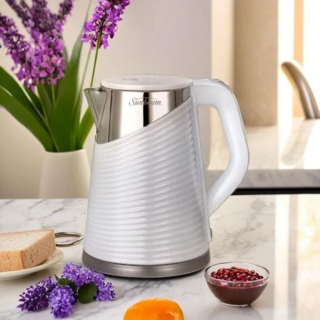 Sunbeam KETTLE Sunbeam Cool Touch Kettle White SSK-1800W