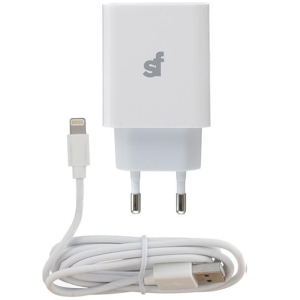 Superfly Power Adapters & Chargers Supa Fly 38W Dual USB PD and QC Wall Charger with Lightning MFI Cable (7676260384857)