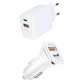Superfly Power Adapters & Chargers Supa Fly 38W Dual USB PD Wall + Car Charging Kit (7676244656217)