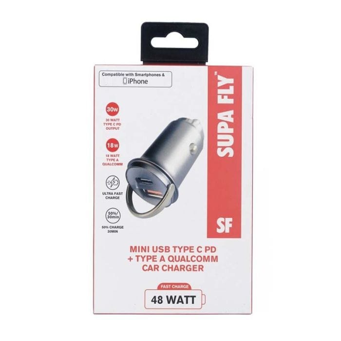 Superfly Power Adapters & Chargers Supa Fly 48W Mini Dual USB Car Charger
