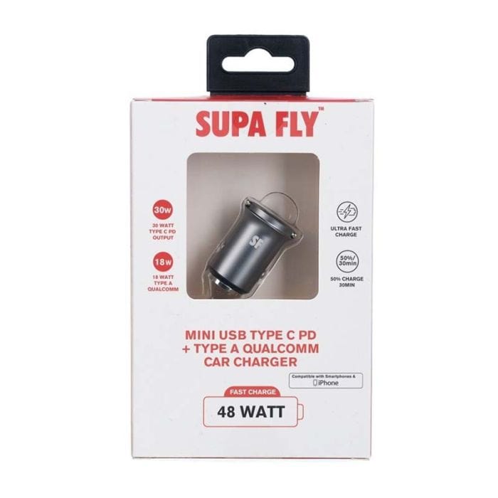 Superfly Power Adapters & Chargers Supa Fly 48W Mini Dual USB Car Charger