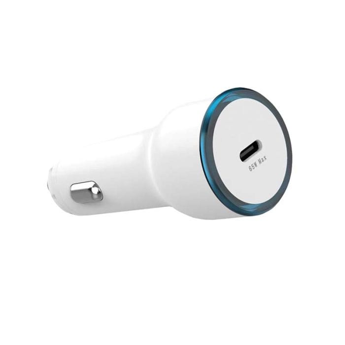 Superfly Power Adapters & Chargers Supa Fly 65W Car Charger With Type C Cable - White
