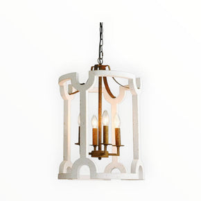 SUPERLUME Chandelier Superlume  Chandelier Round Rustic Wood ELR-4041-RW 6x4