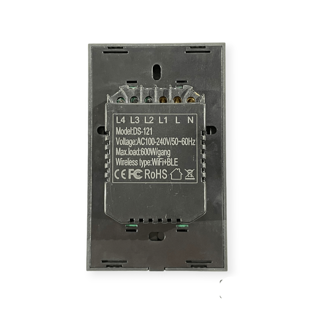 SUPERLUME Wifi Smart Switch DS Wifi Switch 1 Lever Black SWS-121-1 (7307957600345)