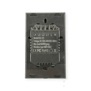 SUPERLUME Wifi Smart Switch DS Wifi Switch 1 Lever Black SWS-121-1 (7307957600345)