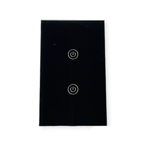 SUPERLUME Wifi Smart Switch DS Wifi Switch 2 Lever Black SWS-121-2 (7307960156249)