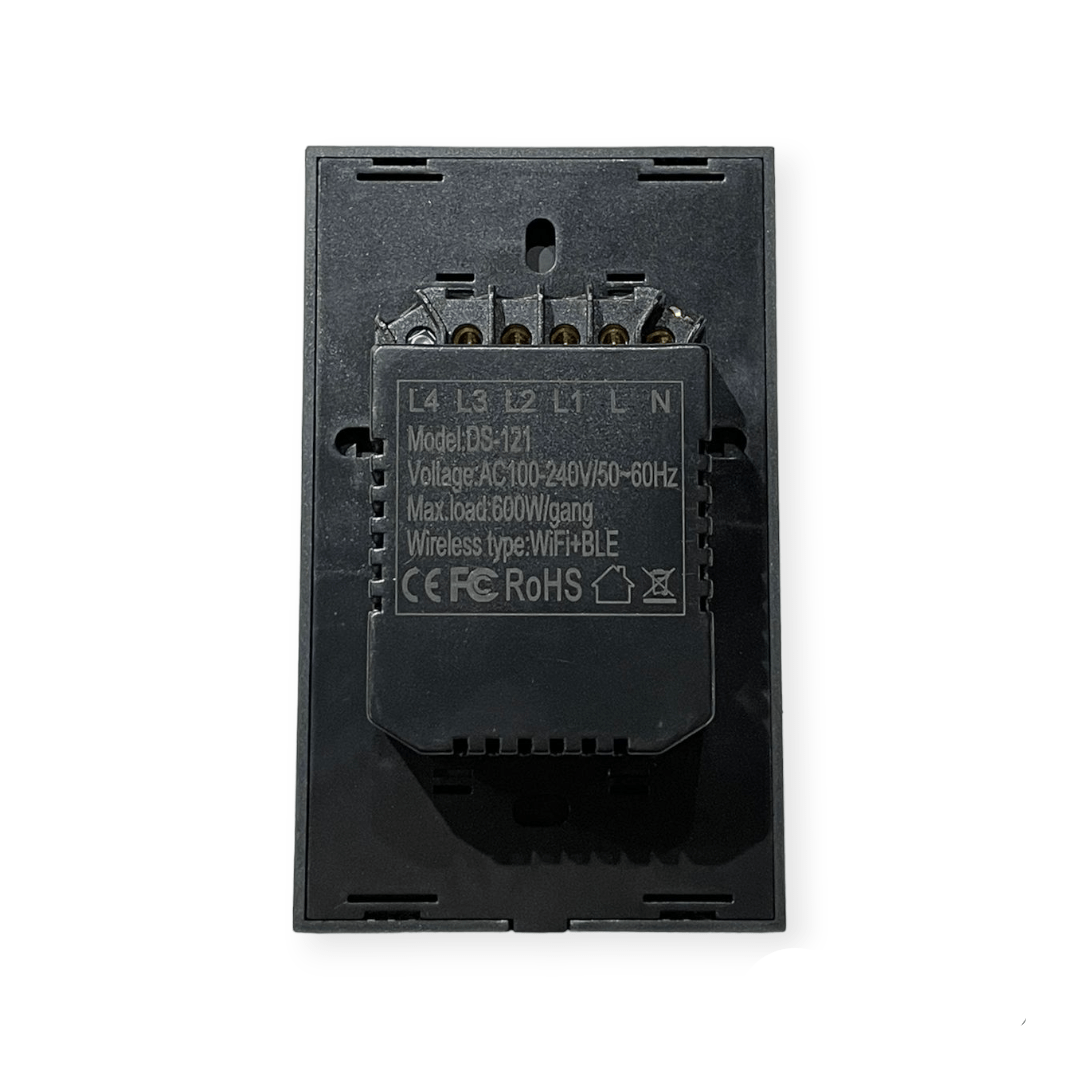 SUPERLUME Wifi Smart Switch DS Wifi Switch 3 Lever Black SWS-121-3 (7307962220633)