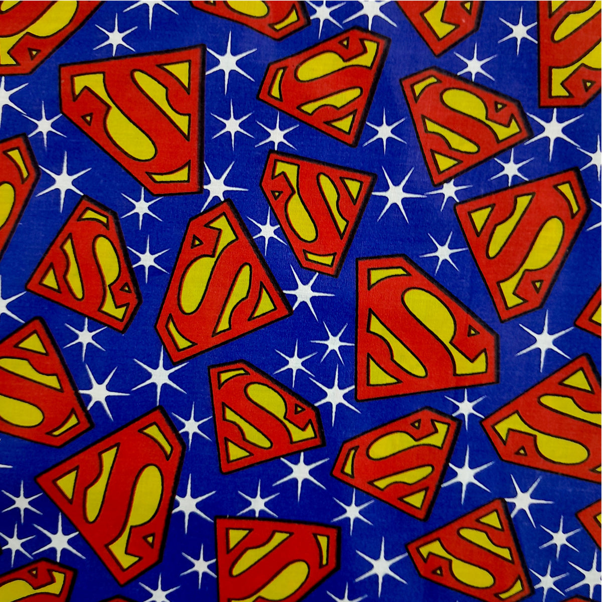 100% Printed Cotton Sheeting Superman Navy 240 cm
