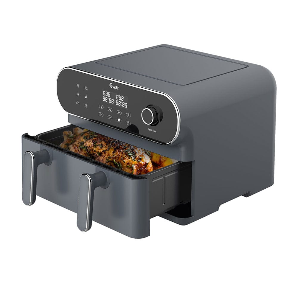 Swan AIR FRYER Swan 11Litre Digital Dual Drawer Air Fryer SAF11DB (7786342613081)