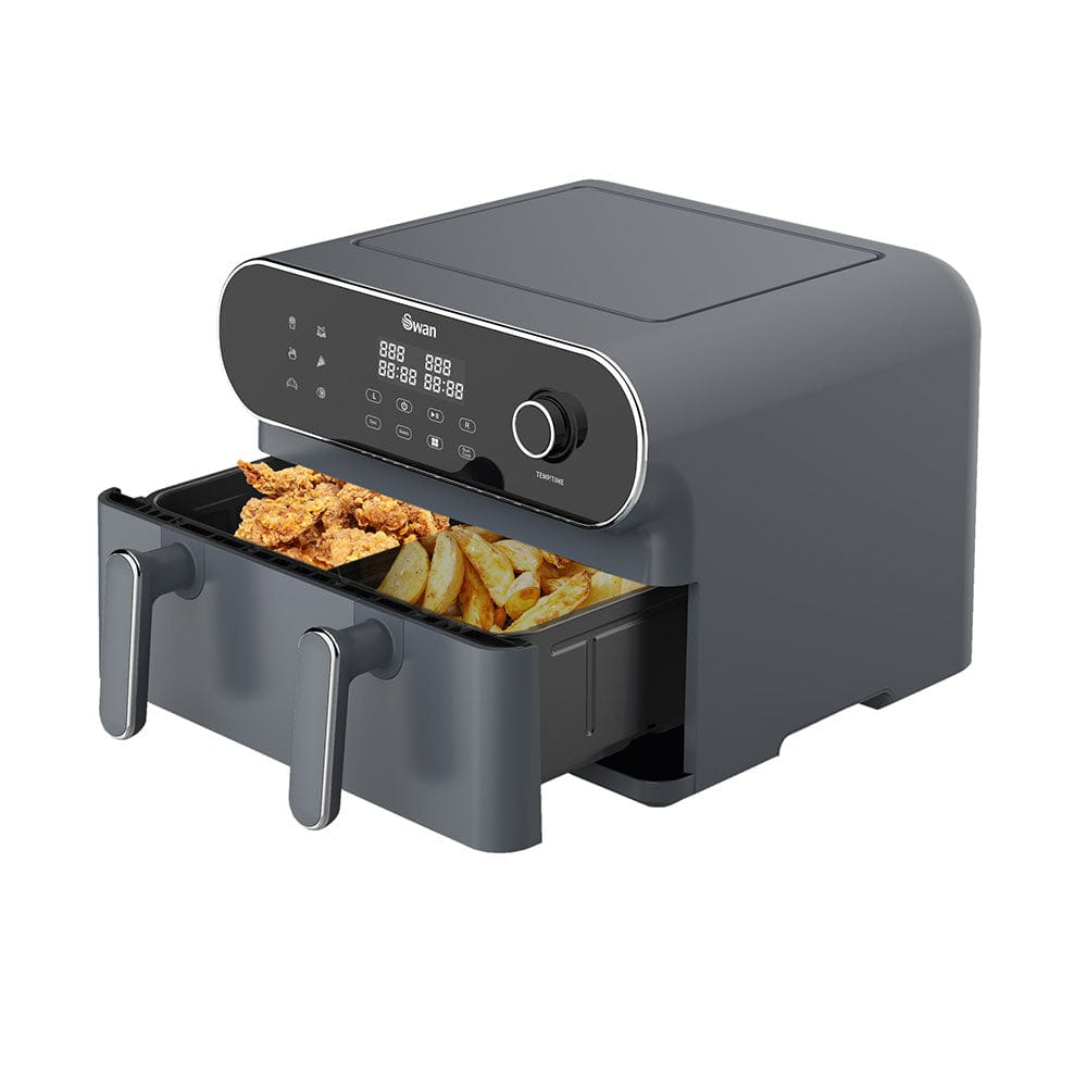 Swan AIR FRYER Swan 11Litre Digital Dual Drawer Air Fryer SAF11DB (7786342613081)