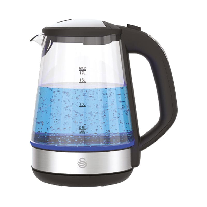 Swan KETTLE Swan 1,7 Litre Digital Cordless Glass Kettle SGK28D (7786339893337)