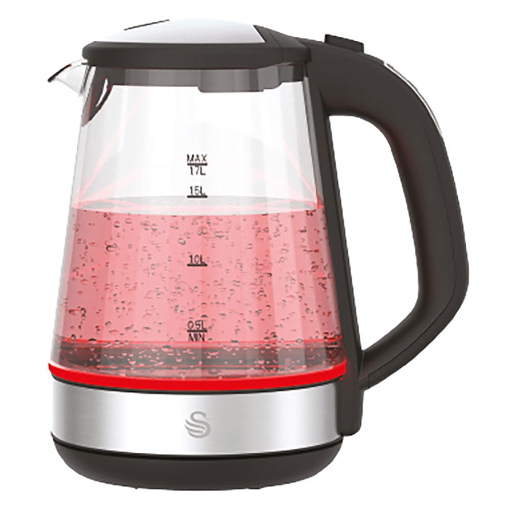 Swan KETTLE Swan 1,7 Litre Digital Cordless Glass Kettle SGK28D (7786339893337)