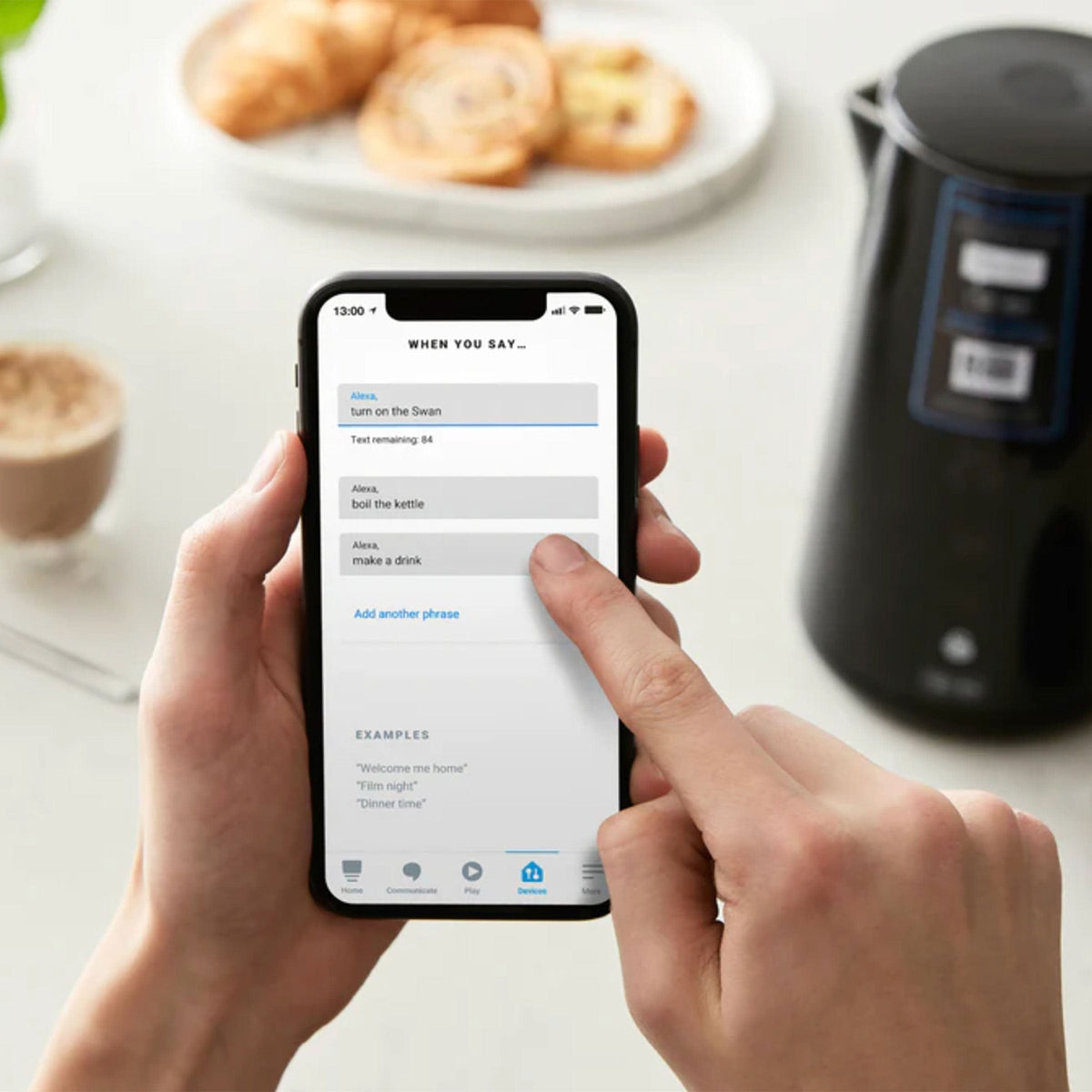 Swan KETTLE Swan Alexa Cordless Kettle SK14650BLKN (7480699289689)