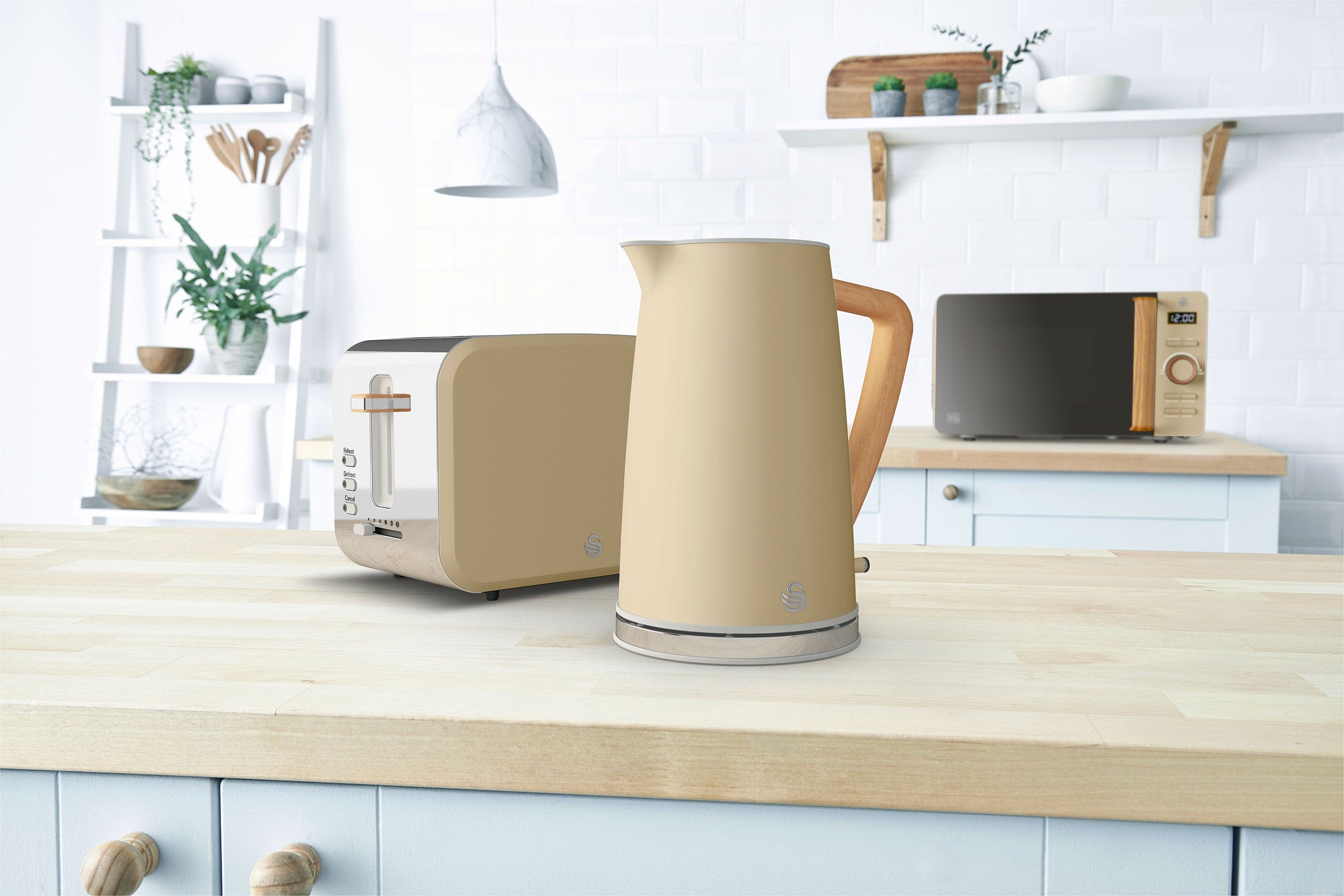 Swan KETTLE Swan Nordic Oatmeal 2 Slice Toaster SNT2O (7786338811993)