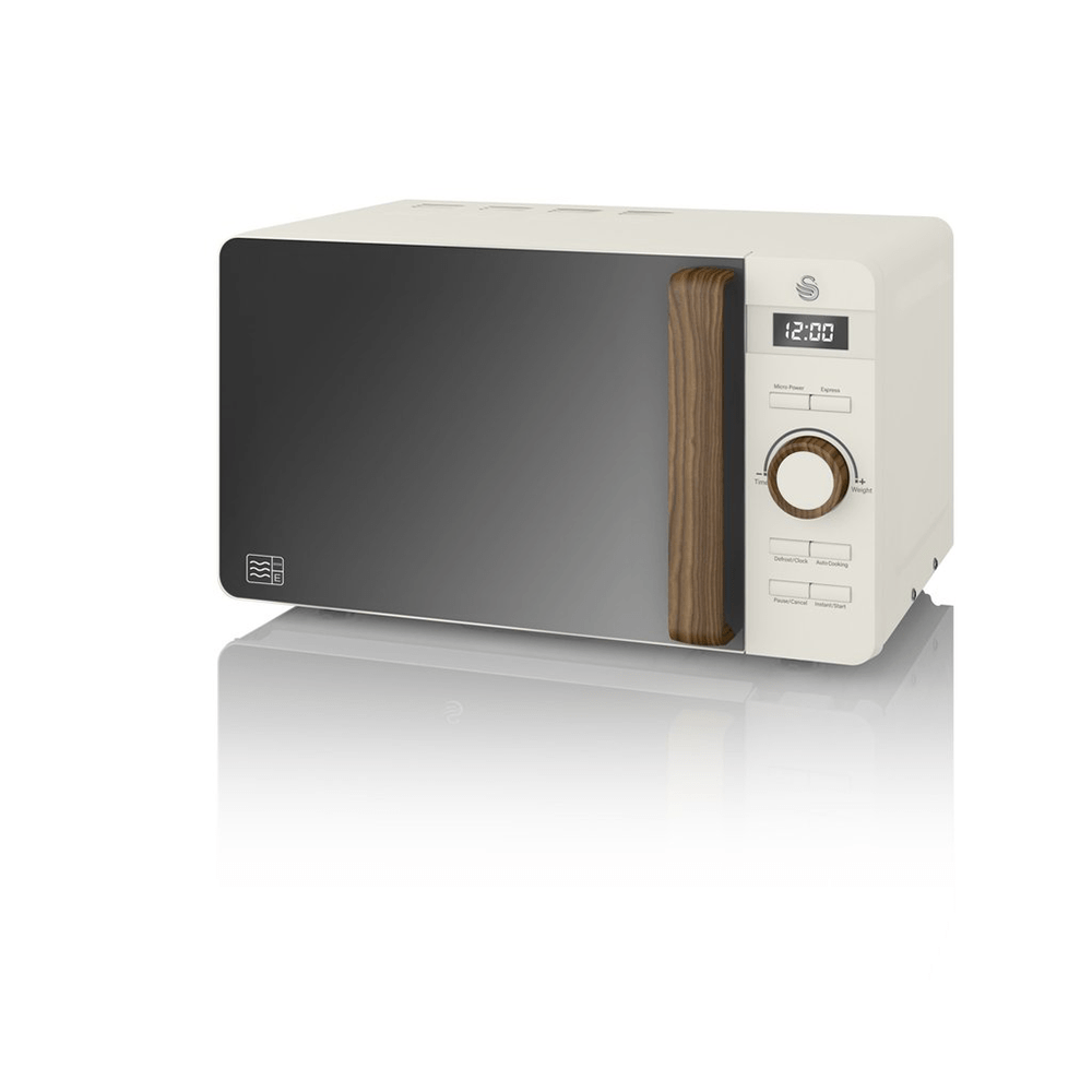 Swan Microwave Swan Nordic White 20 Litre Electronic Microwave Oven (7632344678489)