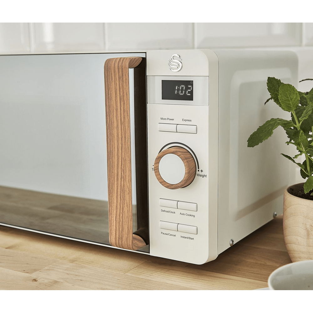 Swan Microwave Swan Nordic White 20 Litre Electronic Microwave Oven (7632344678489)