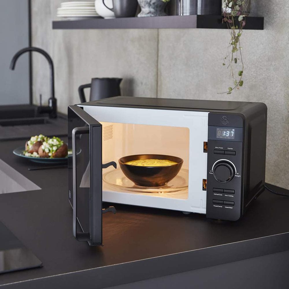 Swan Microwave Swan Stealth 20 Litre Electronic Microwave Oven SMW20NEB (7480691294297)