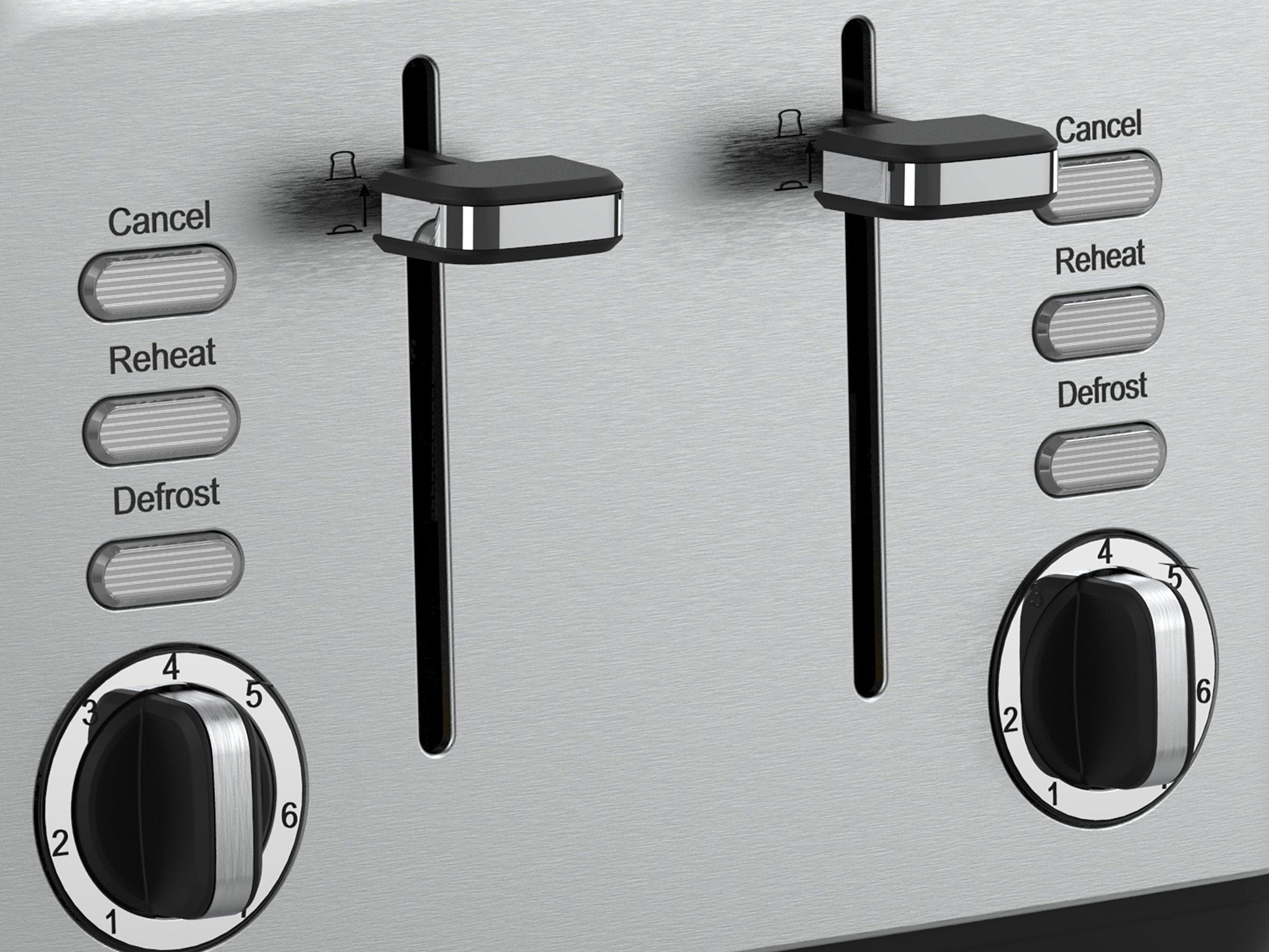 Swan TOASTER Swan Townhouse Stainless Steel Silver 4 Slice Toaster STH4S