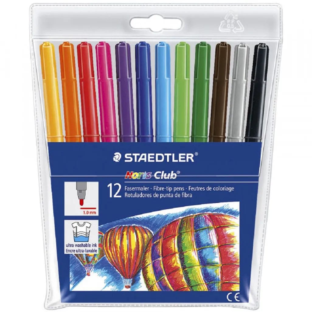 Swingline Tech & Office Staedtler Noris Club Fibre Tip Pens 12`s (7397173100633)