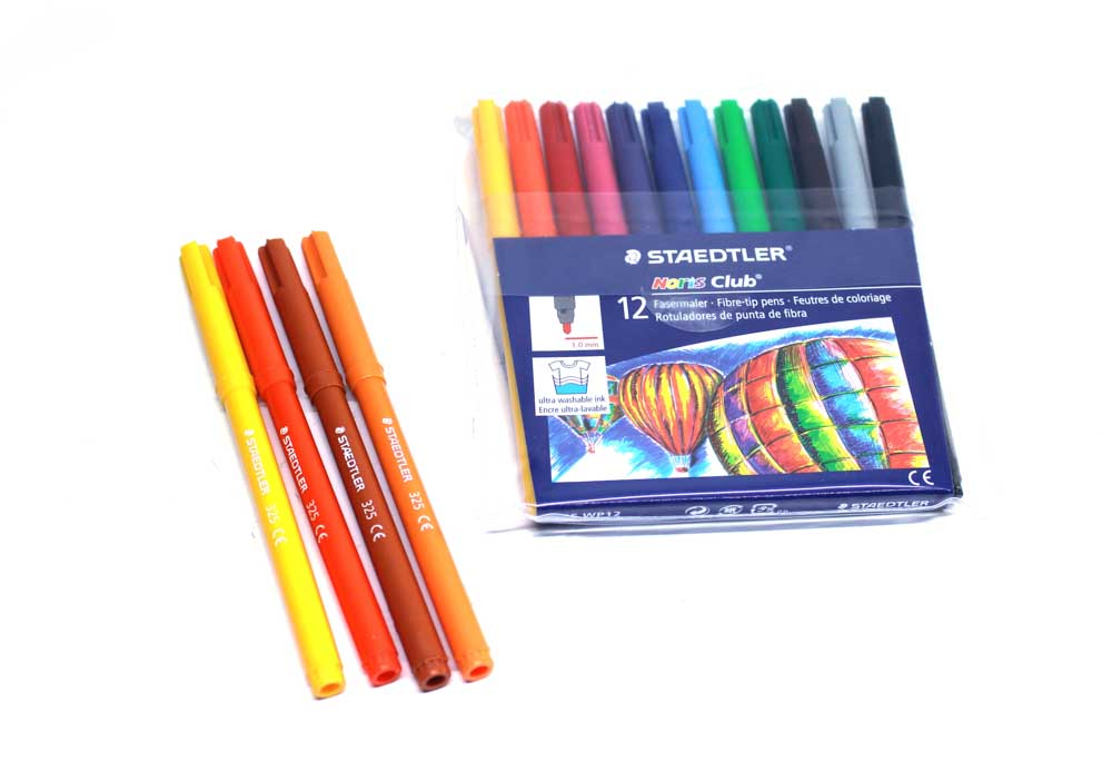 Swingline Tech & Office Staedtler Noris Club Fibre Tip Pens 12`s (7397173100633)