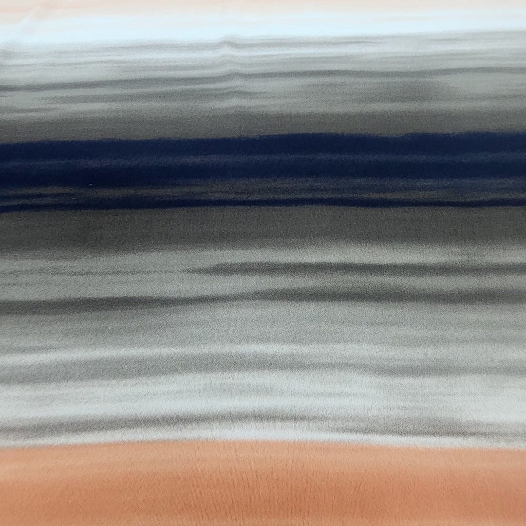 T SHIRTING Dress Fabrics Printed Viscose Lycra Fabric 150cm Orange/Brown (7514475069529)