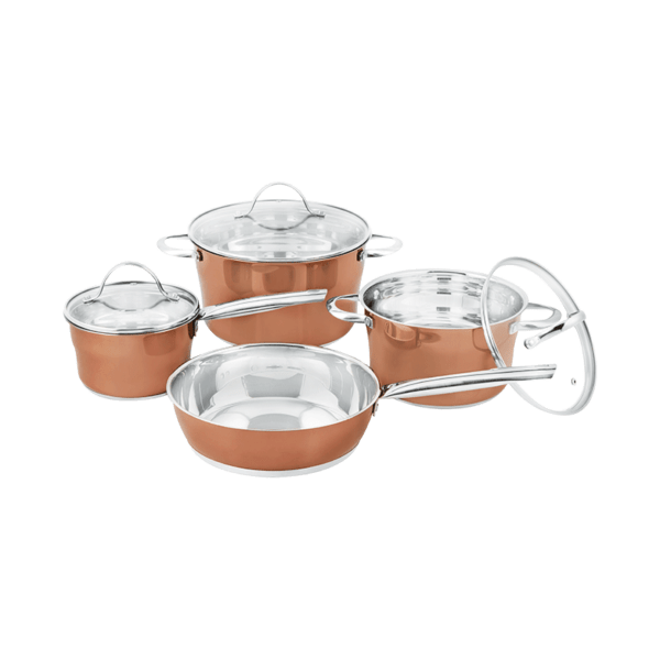 Taste Pots Set Taste Cleo 7pce Stainless Steel Cookware Set (7294476648537)