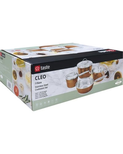Taste Pots Set Taste Cleo 7pce Stainless Steel Cookware Set (7294476648537)