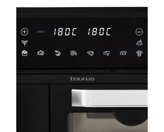 Taurus AIR FRYER Taurus Air Fryer Dual Zone Digital Non-Stick Black 9.5L 2400W Duo 973936 (7913498411097)