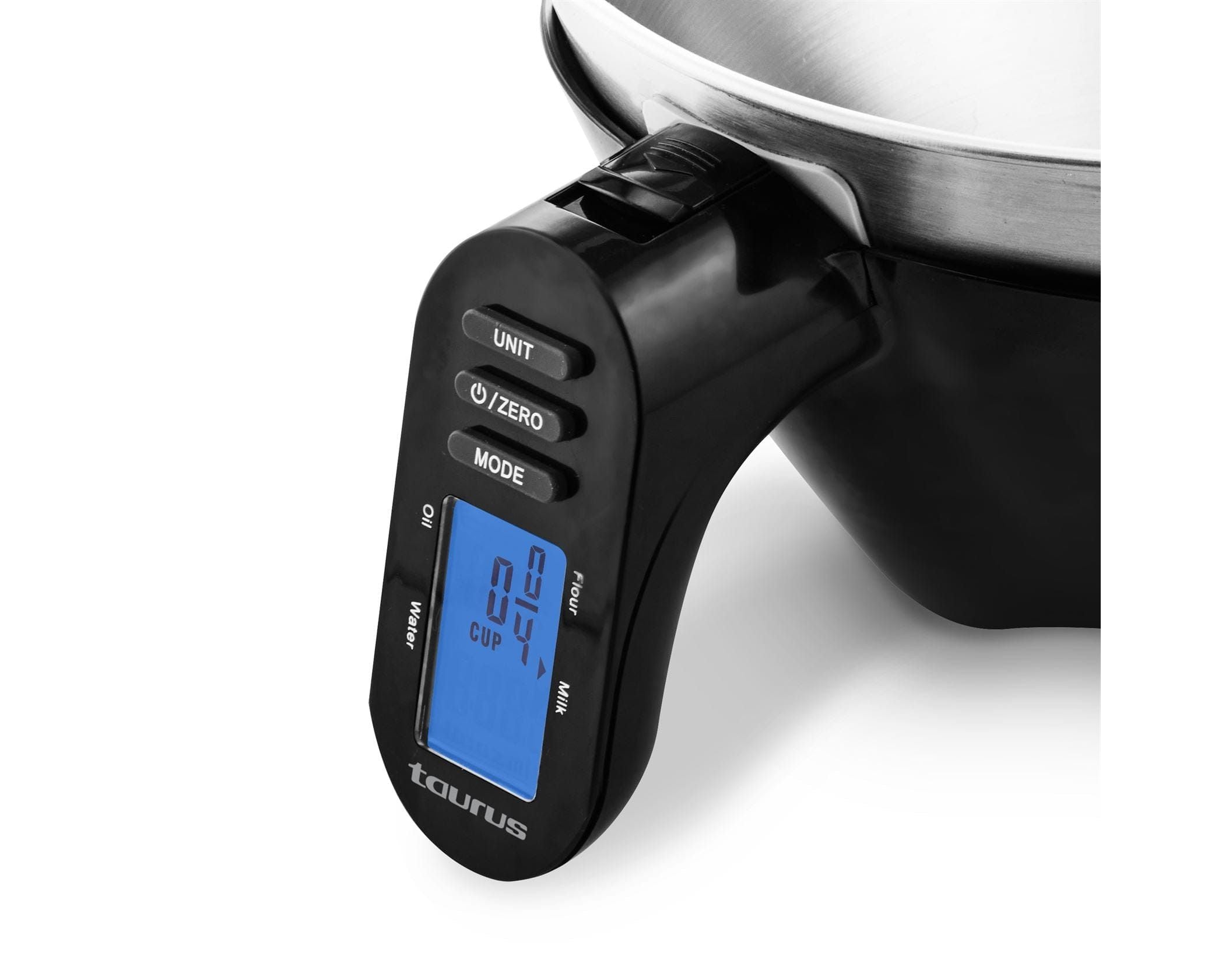 Taurus Scale Taurus Kitchen Scale Battery Operated Stainless Steel Black 3kg Effort