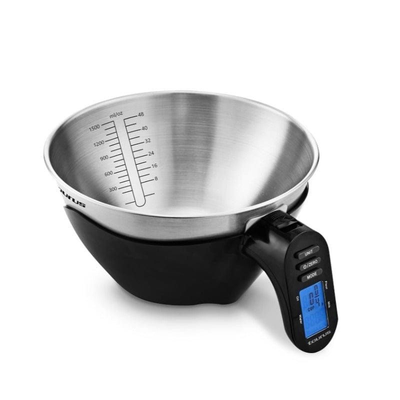 Taurus Scale Taurus Kitchen Scale Battery Operated Stainless Steel Black 3kg Effort