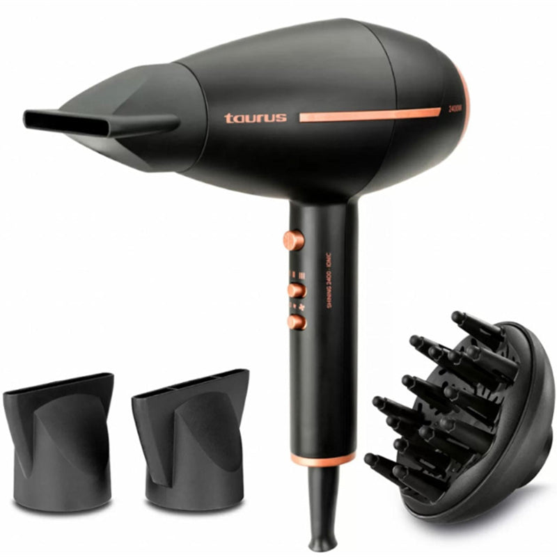 Taurus HAIR DRYER Taurus Hair Dryer Ac Motor Black 2 Speed 2400W Shining 2400 Ionic 900386