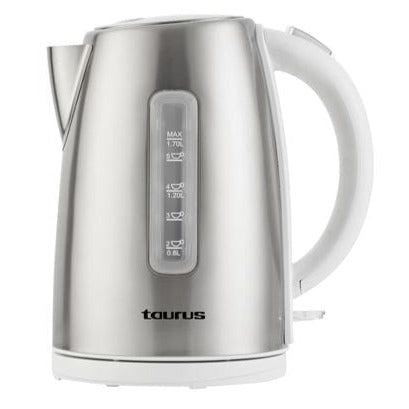 Taurus KETTLE Taurus Kettle 360 Degree Cordless Stainless Steel With White Trim 1.7L 2200W Arctic 958513 (7456683556953)