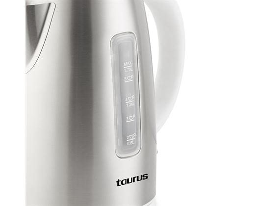Taurus KETTLE Taurus Kettle 360 Degree Cordless Stainless Steel With White Trim 1.7L 2200W Arctic 958513 (7456683556953)
