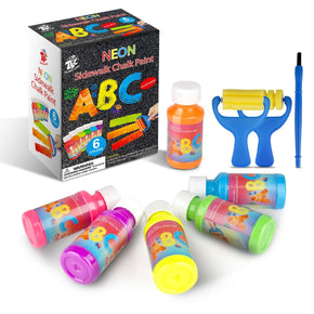 TBC Tech & Office TBC The Best Craft - Neon color Sidewalk Chalk Paint Kit (7345854775385)