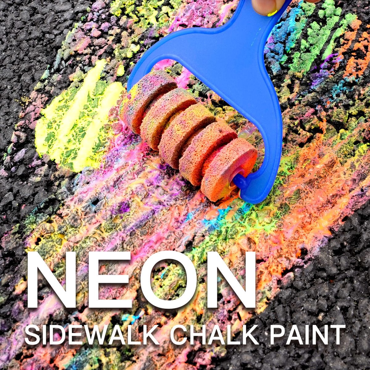 Sidewalk Chalk Paint Set with 6 Neon Paint Colors