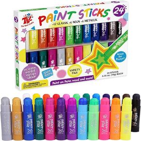 TBC Tech & Office TBC The Best Crafts Tempera Paint Sticks 24 Pack (7345864048729)