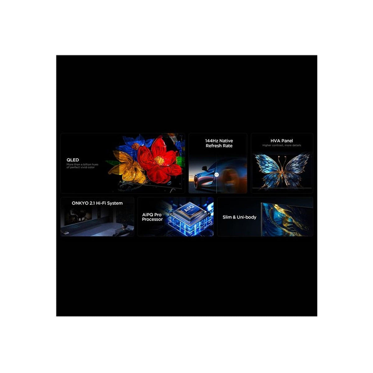 TCL GOOGLE TV TCL 75-INCH 75P8K QLED Google TV 144HZ 75P8K