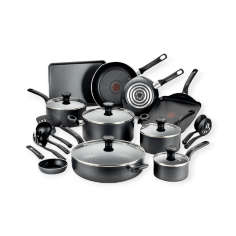 Tefal Pots Set Tefal Easy Care 20 Piece Non-Stick Cookware Set Grey B087SK64 (7742116692057)