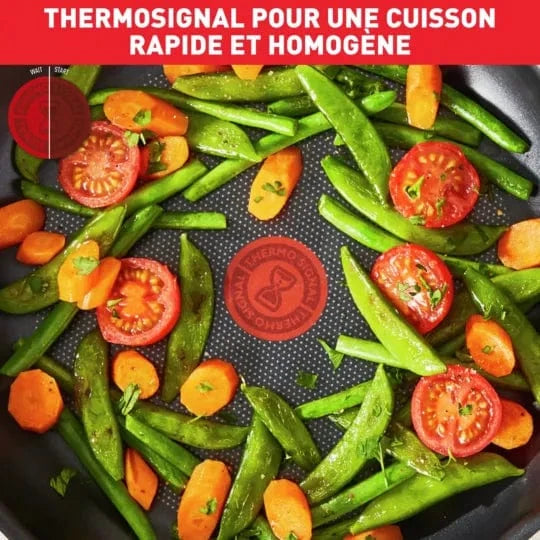 TEFAL Pots Set Tefal Super Cook Non-Stick 12 Piece Cookware Set Red B460SC84